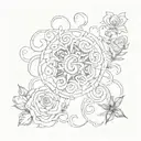 Gratitude  letters tattoo design idea