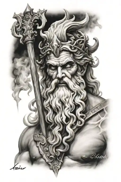 Zeus, poseidon hades tattoo design idea