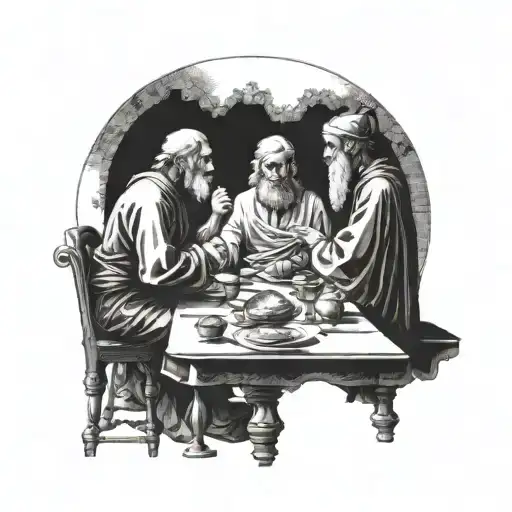 Plato discussing the allegory tattoo design idea