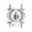 ogham tattoo design idea