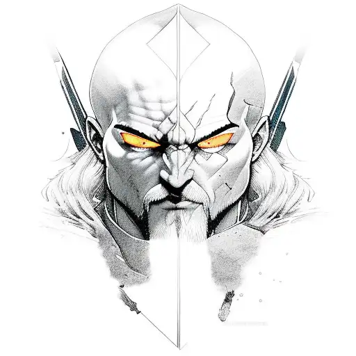 gamer PlayStation kratos jin Sakai sam brigest tattoo design idea