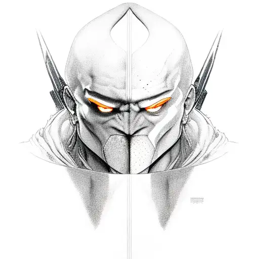 gamer PlayStation kratos jin Sakai sam brigest tattoo design idea