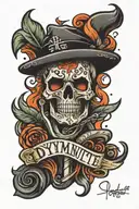 Stick of Dynamite "it was dynamite to see you" together tattoo design idea