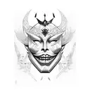 persona 5 queen mask only tattoo design idea