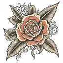 dates 16 04 1971, 16 12 1975 tattoo design idea