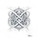 Subtitle ,,eşek,, with infinity sign and heart tattoo design idea