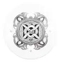 Subtitle ,,eşek,, with infinity sign and heart tattoo design idea