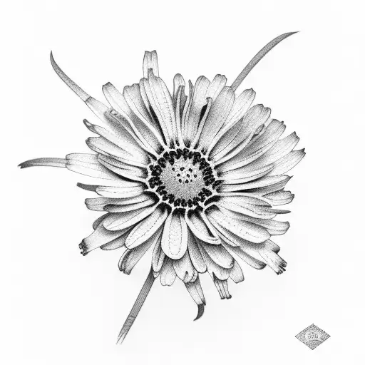 Coreopsis tattoo design idea