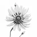 Coreopsis tattoo design idea