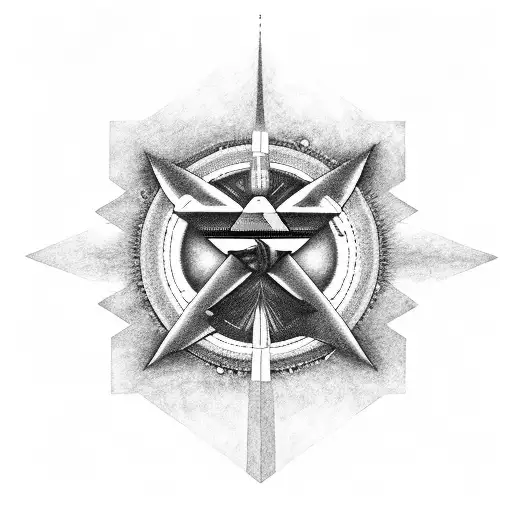 Combine the iconic Pink Floyd prism with the eye of horus and thwo black bands tattoo design idea