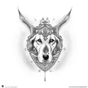 pet memorial tattoo design idea