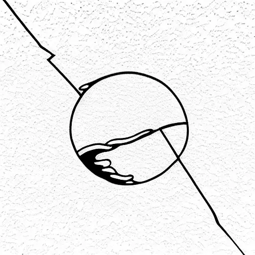 broken mirror tattoo design idea