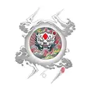 while (true) {     let decision = makeDecision();       if (decision === "perfect") {         takeAction();          bre tattoo design idea