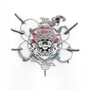 while (true) {     let decision = makeDecision();       if (decision === "perfect") {         takeAction();          bre tattoo design idea