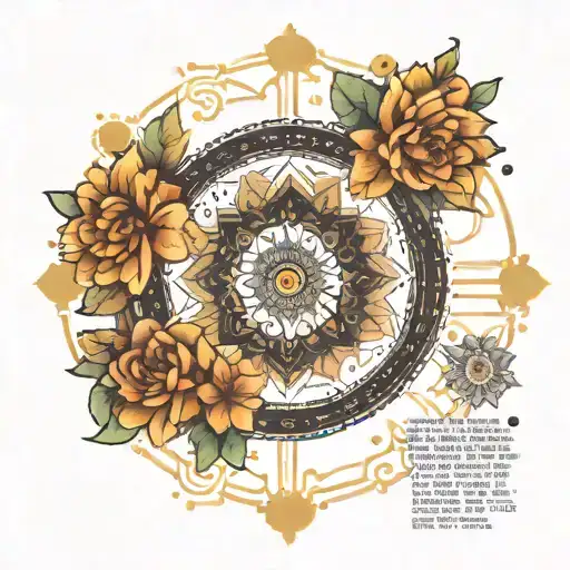 morse code for "this too shall pass" mandala design incorporating tattoo design idea