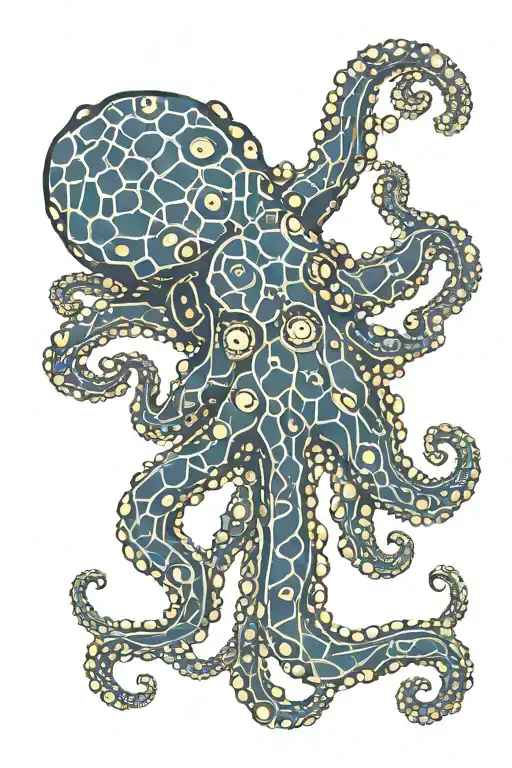 Blue-ringed octopus tattoo design idea