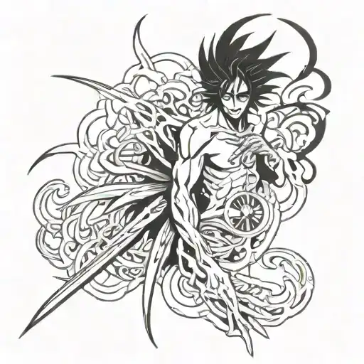bleach ulquiorra cifer tattoo design idea