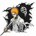 bleach anime tattoo design idea