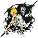 bleach anime tattoo design idea