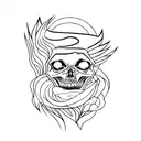 dark disloyal fate tattoo design idea