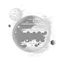 venus planet sad tattoo design idea