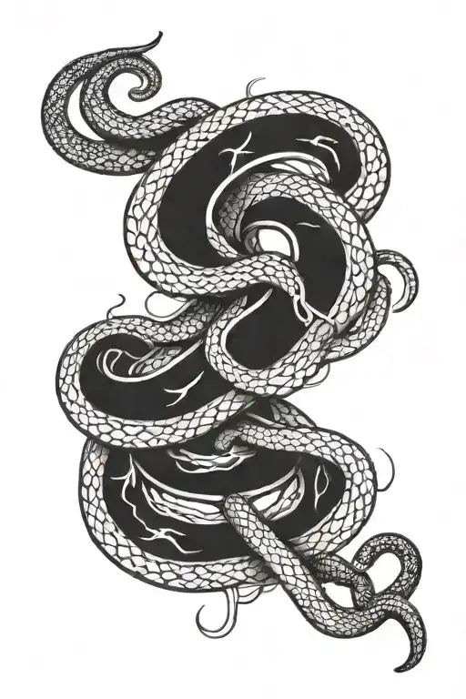 Paramedic and viper snake tattoo design idea