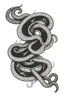 Paramedic and viper snake tattoo design idea