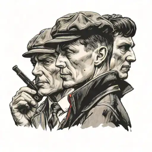 tommy Shelby sharing a joint  tattoo design idea