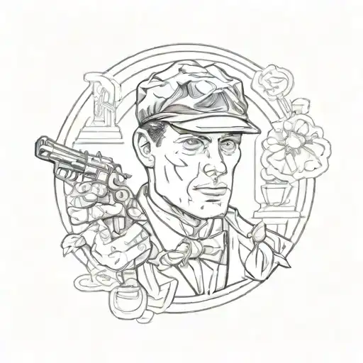 Tommy Shelby sharing a joint tattoo design idea
