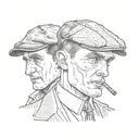 Tommy Shelby sharing a joint tattoo design idea