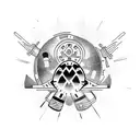 bomb squad tattoo design idea