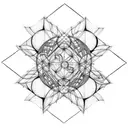 Metatrons Cube tattoo design idea