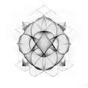 Metatrons Cube tattoo design idea