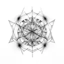 Metatrons Cube tattoo design idea