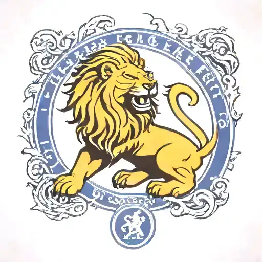 chelsea fc lion tattoo design idea