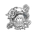 luffy  tattoo design idea
