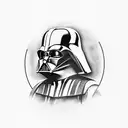 darth vader tattoo design idea