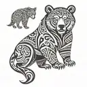 brother bear tattoo design idea