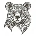 brother bear tattoo design idea