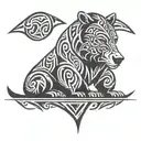 brother bear tattoo design idea