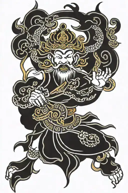 tibetan inner strength tattoo design idea