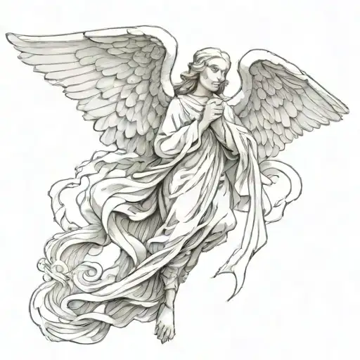 number 3 angelical catolic reference hidden tattoo design idea