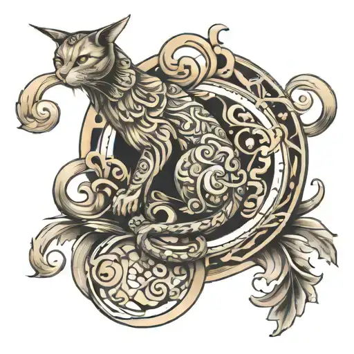 number 3 angelical catolic reference hidden tattoo design idea