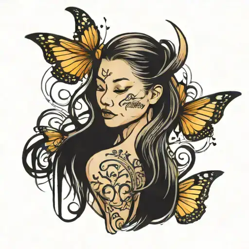 simple text "Johnny Tran was here" female back tattoo tattoo design idea