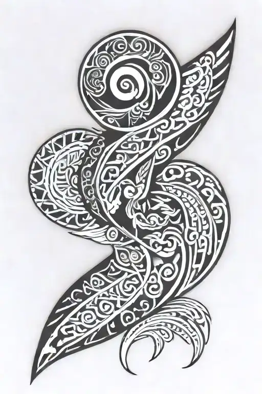 maori arm sleeve tattoo design idea