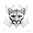 cougar  tattoo design idea