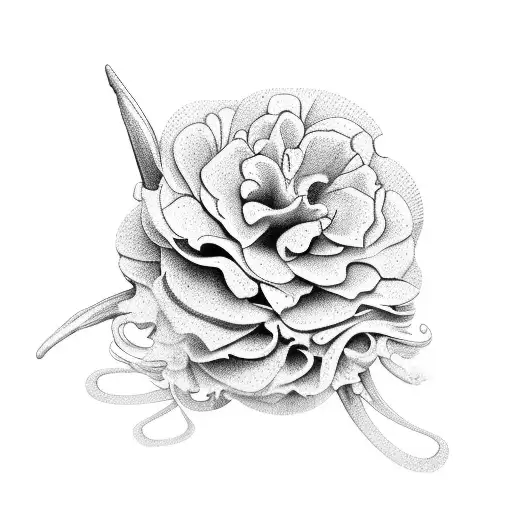 sandcastles, ballet slippers, carnations, gladiolus, bugs, artist tattoo design idea
