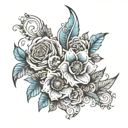 leg tattoos for family birthdates incorporated tattoo design idea