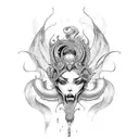 siren tattoo design idea