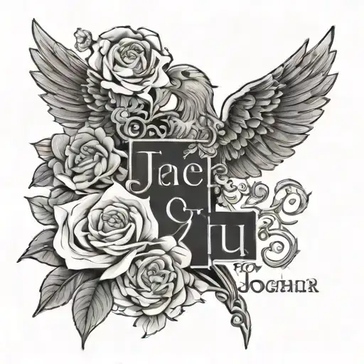 bible verse joshua 1:9 tattoo design idea